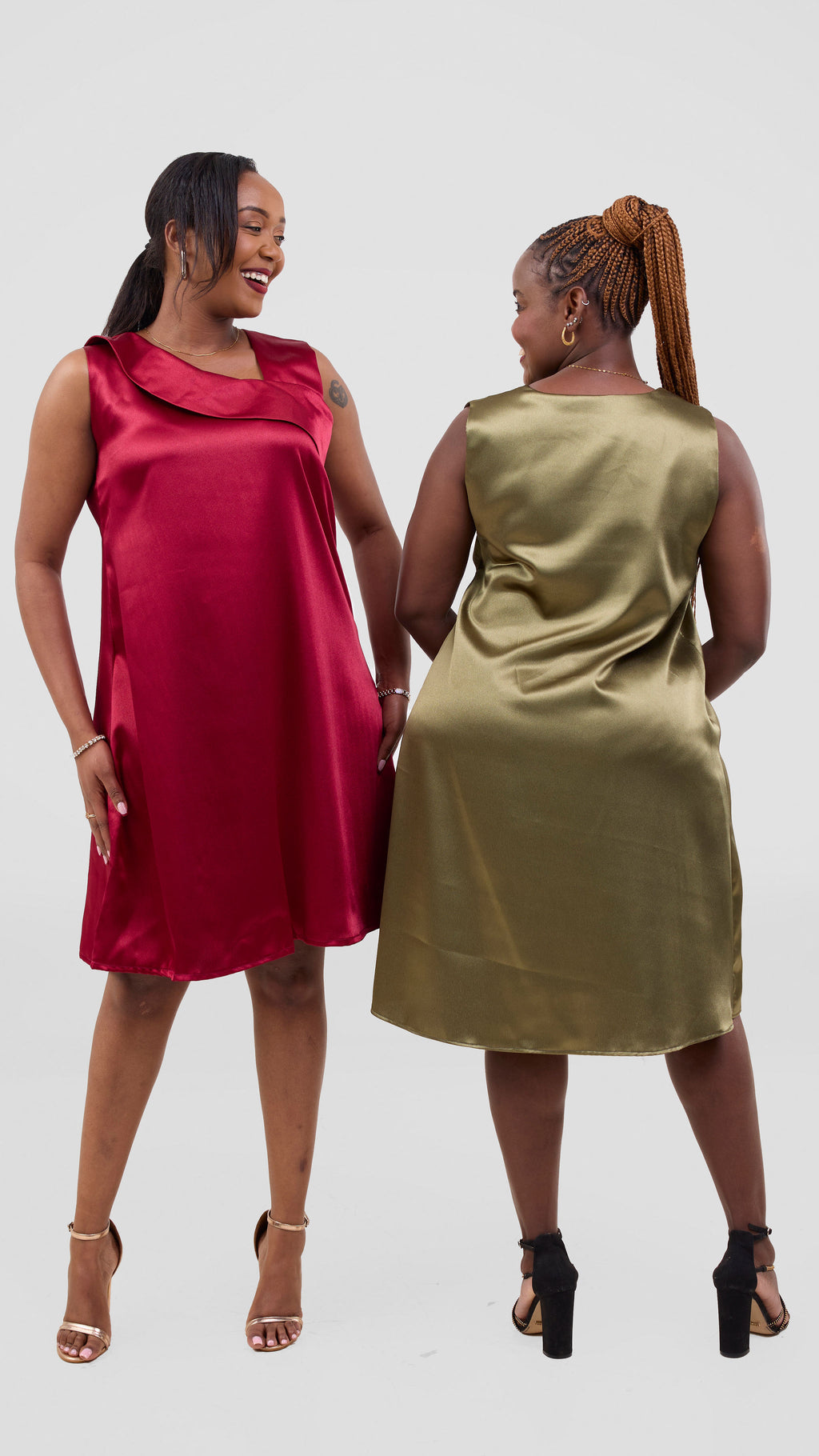 Zosa burgundy silk ,satin dress, elegant on grossy