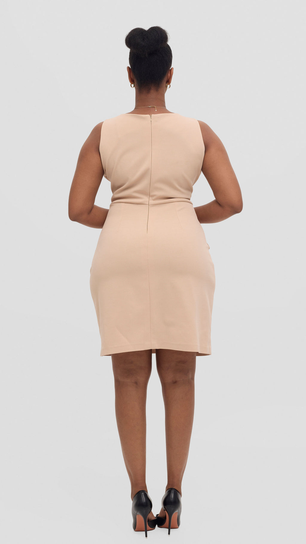 zosa soft nude bodycon dress