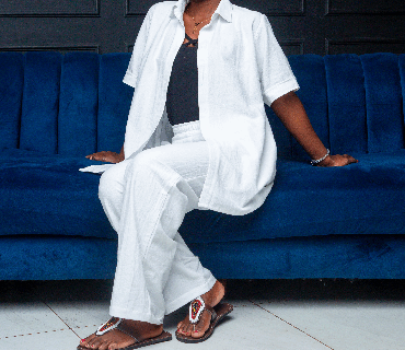 PEARL POISE LINEN SHIRT AND PANTS