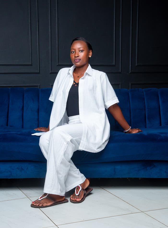 ZOSA PEARL POISE LINEN SHIRT AND PANTS